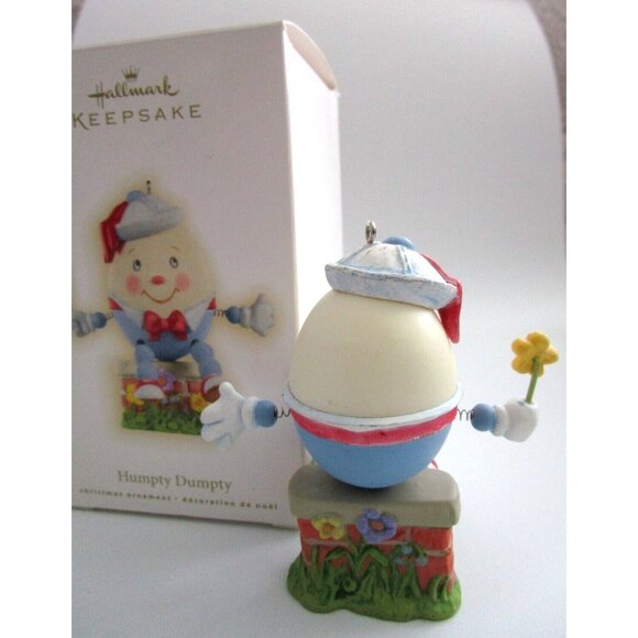 Hallmark Keepsake Ornament Christmas Humpty Dumpty Nursery Rhyme 2009 Handrafted - Picture 4 of 8